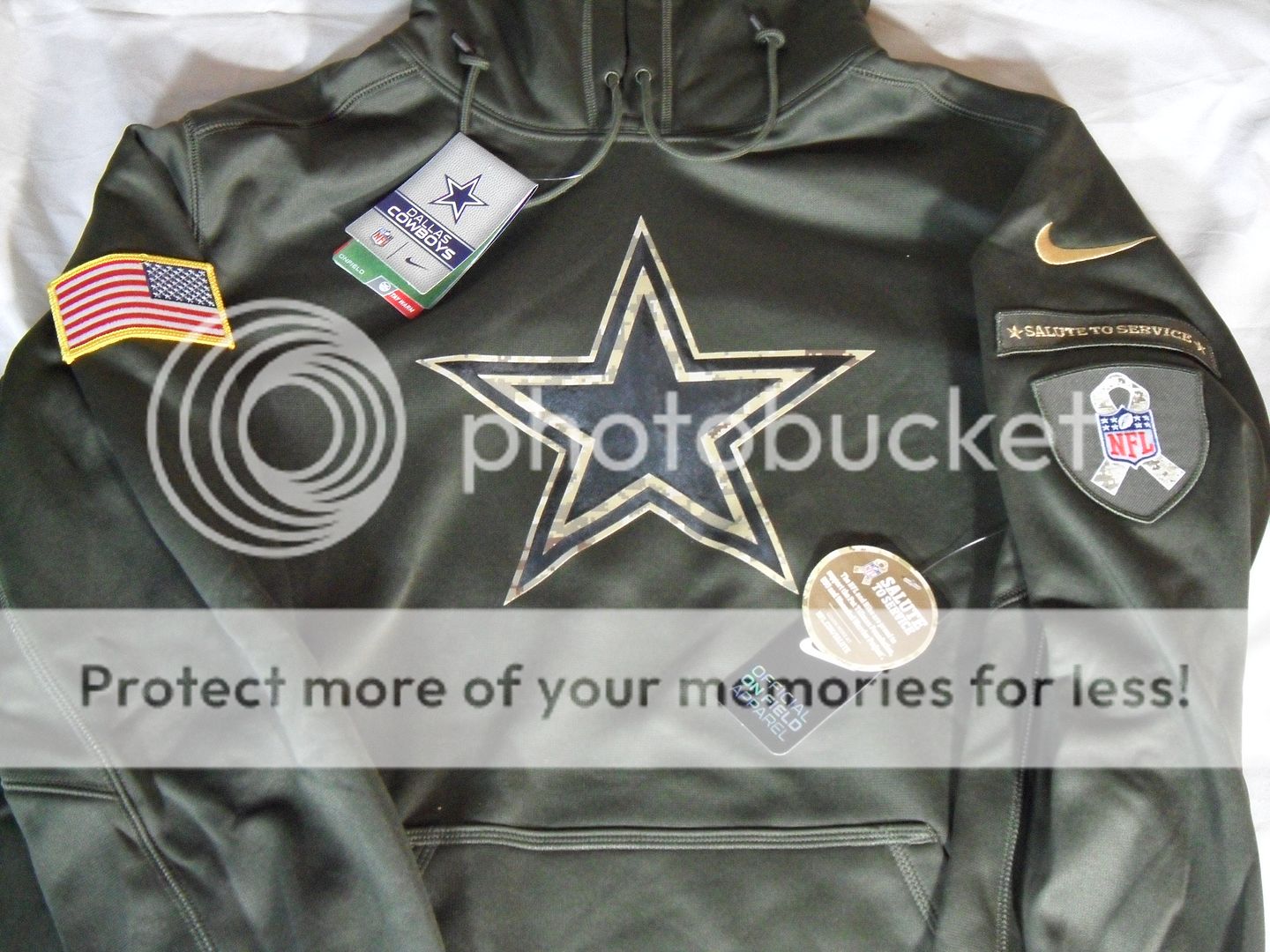 dallas cowboys salute to service men's hoodie